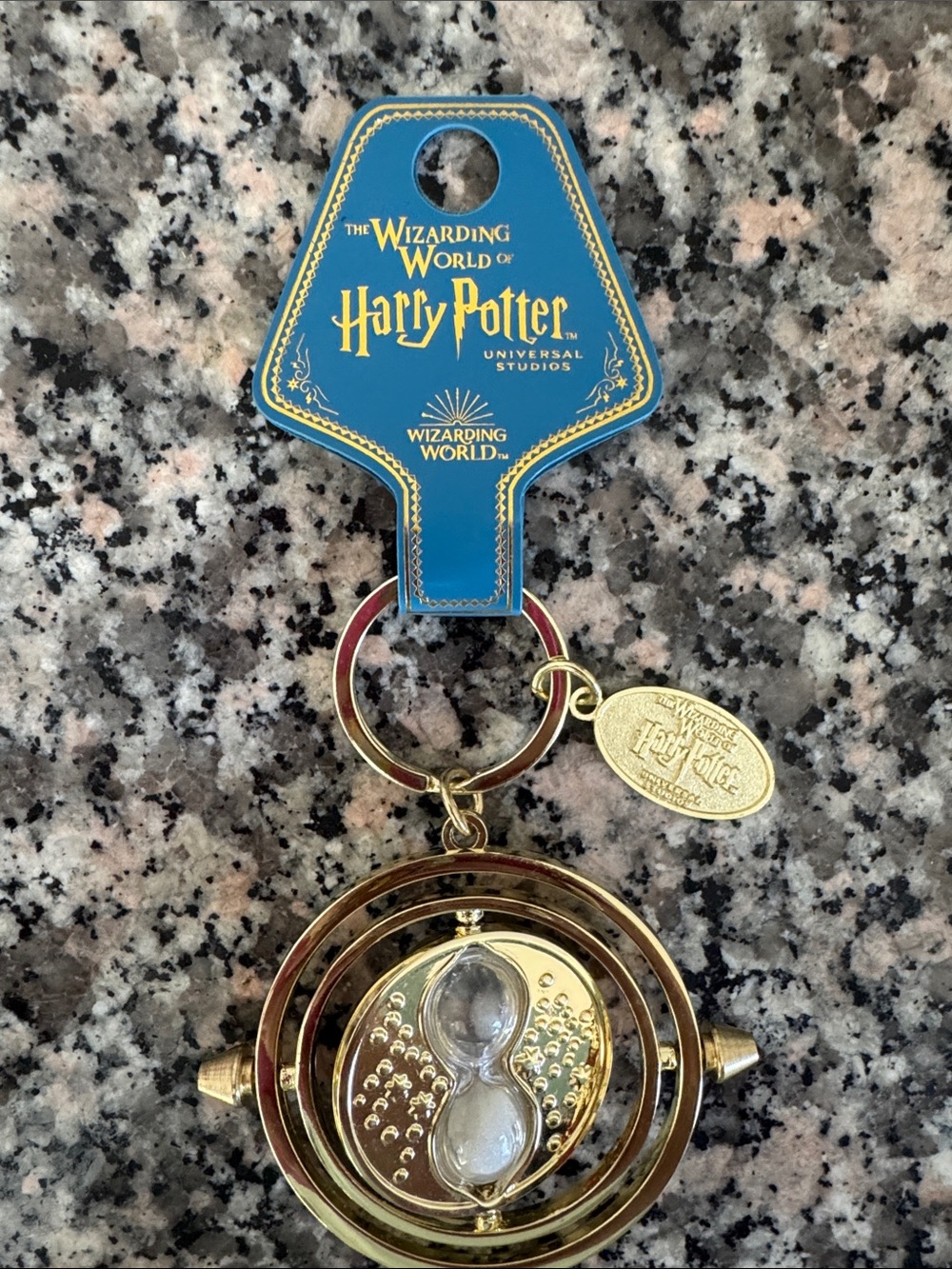 Harry Potter Gold Time-Turner Key & Card Holder Keychain